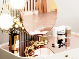 Blender 3D Modern Dressing Table 3D Model