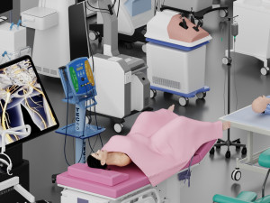 Modern medical equipment Blender 3D Modelo 3D