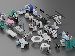 Modern medical equipment Blender 3D Modelo 3D