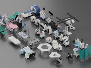 Modern medical equipment Blender 3D 3D Model