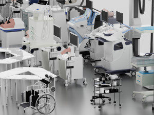 Modern medical equipment Blender 3D Modelo 3D
