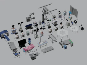 Modern medical equipment Blender 3D 3D Model