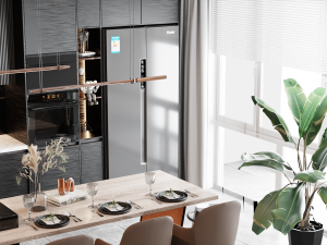 Modern living room kitchen in one Blender 3D Model 3D