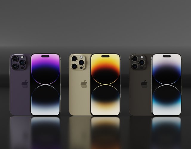 Iphone14-15PRO Blender 3D Modèle 3D .c4d .max .obj .3ds .fbx .stl .blend 