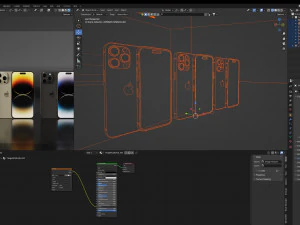 Iphone14-15PRO Blender 3D 3D Model