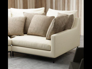 Modern Profile Interior Living Room 3D Model