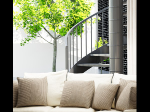 Modern Profile Interior Living Room Modello 3D