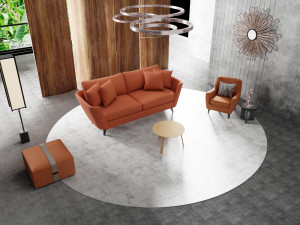Modern Profile Interior Living Room Modelo 3D