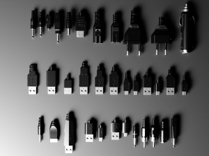 USB connectors Pack 3D blender model 3D Model