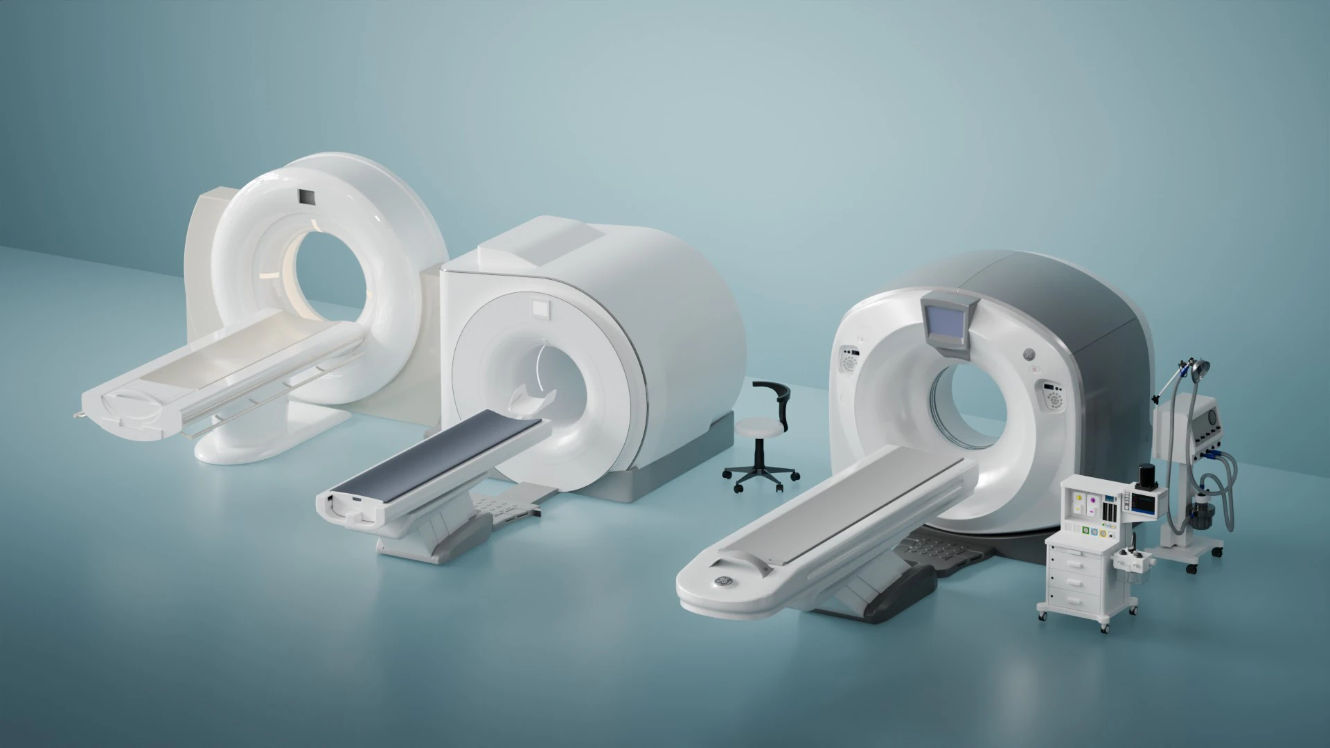 Magnetic resonance scanner blender 3D Model .c4d .max .obj .3ds .fbx .stl .blend