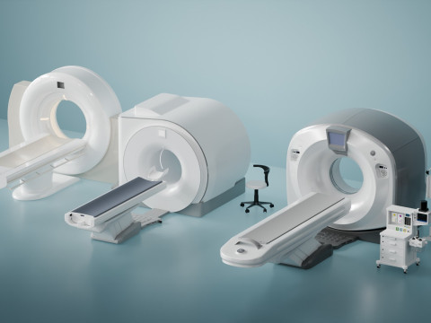 Magnetic resonance scanner blender Modelo 3D
