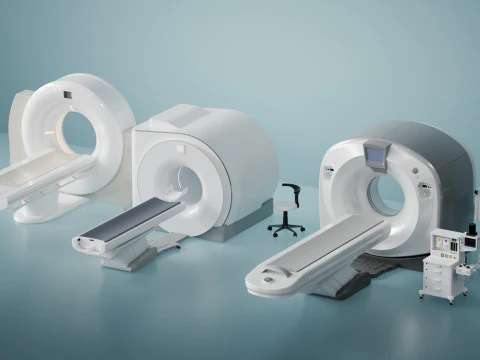 Magnetresonanz-Scanner-Mischer 3D Modell