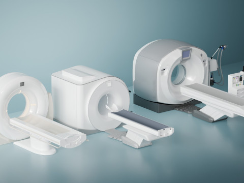 Magnetic resonance scanner blender 3D 模型