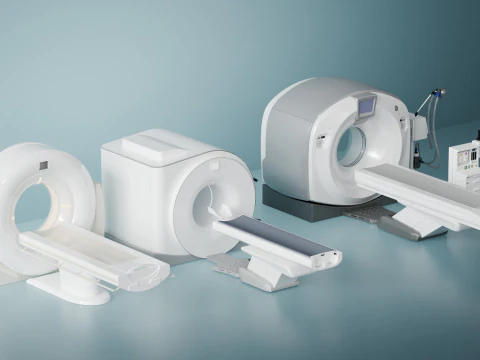 Magnetic resonance scanner blender 3D Model