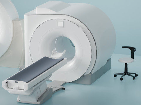 Magnetic resonance scanner blender 3D 模型