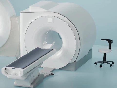 Magnetic resonance scanner blender 3D Model