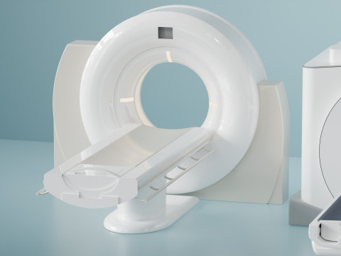 Magnetic resonance scanner blender 3D 模型