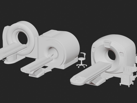 Magnetic resonance scanner blender 3D 模型