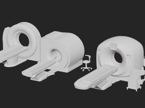 Magnetic resonance scanner blender 3D Model