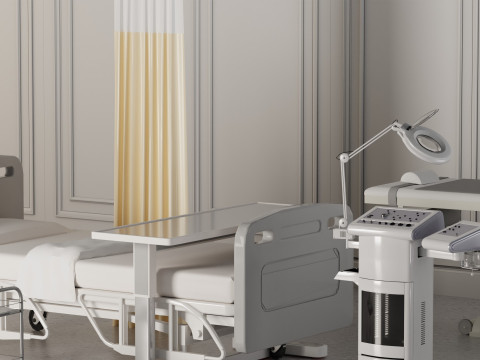 Hospital ward Interior Healthcare blender 3D 3D Model