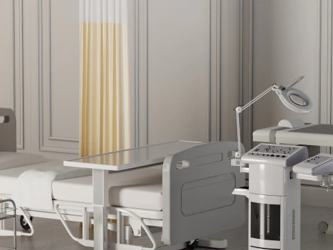 병원 병동 인테리어 헬스케어 믹서기 3D 3D 모델