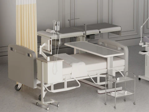 병원 병동 인테리어 헬스케어 믹서기 3D 3D 모델