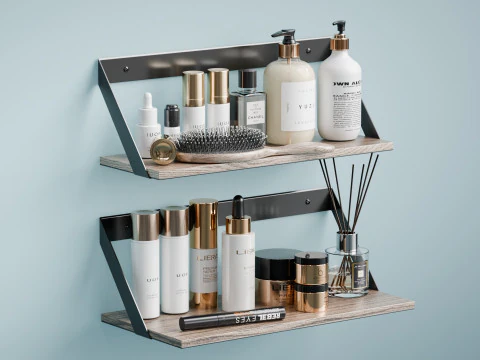 Modern Bathroom Skincare Cosmetics blender 3D Model