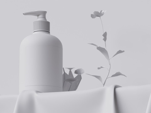 Skincare - Fabric And Flowers Bleder 3D 3D 模型