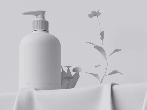 Skincare - Fabric And Flowers Bleder 3D 3D Model