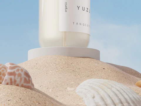 Skincare - Beach And Shells Blender 3D 3D Model