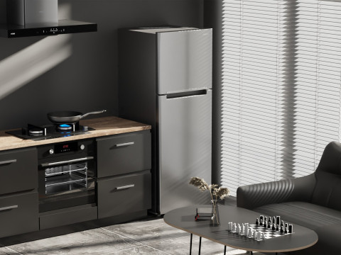 Modern simple and cool living room with louvered windows 3D Модель