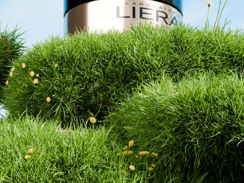 Skin Care Products Grass And Stones In The E-Commerce Product Scene Modèle 3D