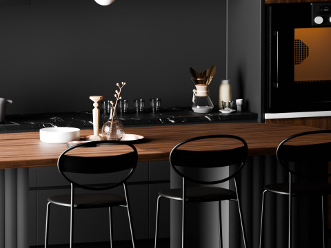 Modern Bar Blender 3D Model 3D
