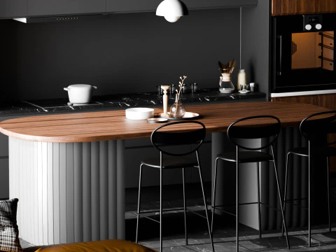 Modern Bar Blender 3D 3D Model