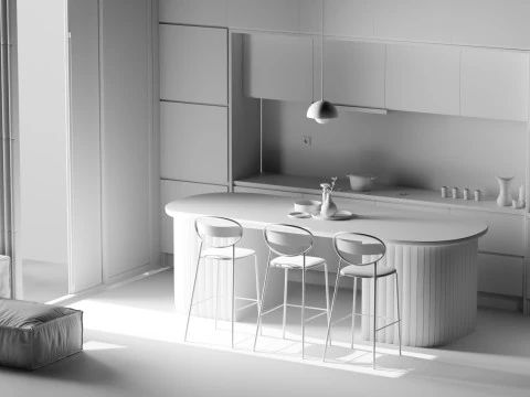 Modern Bar Blender 3D 3D Model