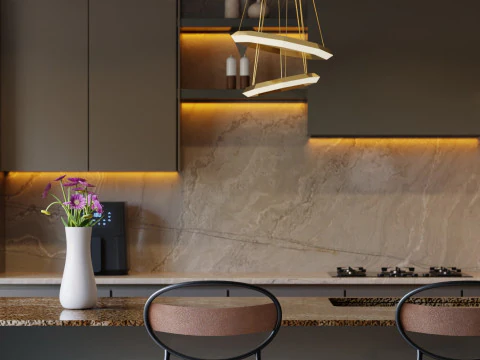 Simple Modern Bar Blender 3D 3D Model