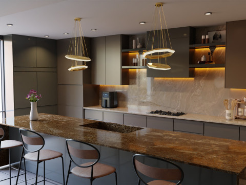 Simple Modern Bar Blender 3D 3D Модель