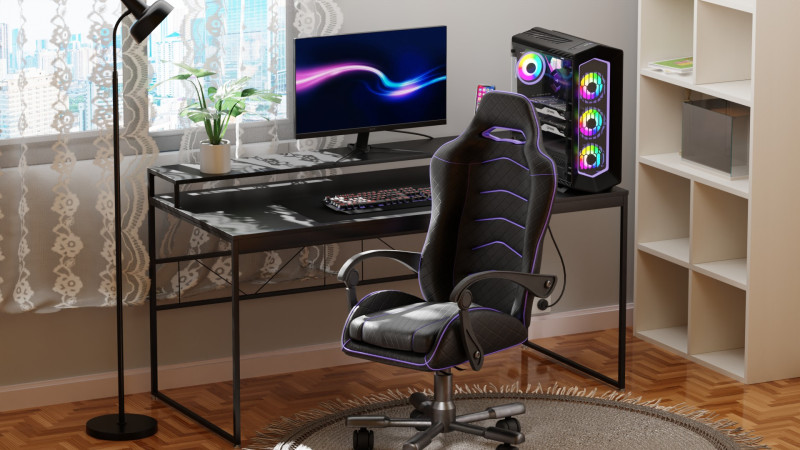 Gaming Room Blender 3D 3D Model .c4d .max .obj .3ds .fbx .stl .blend