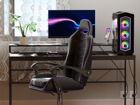 Gaming Room Blender 3D 3D Model
