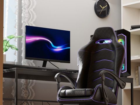Gaming Room Blender 3D 3D Model