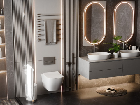 Modern Bathroom Blender3D Model 3D