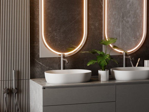 Modern Bathroom Blender3D Model 3D