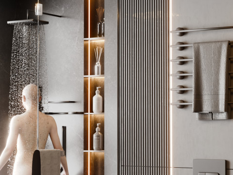 Modern Bathroom Blender3D Model 3D