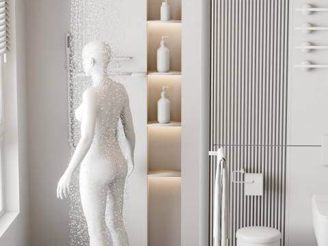 Modern Bathroom Blender3D Model 3D