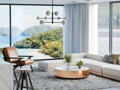 Сучасний мінімалістичний барний блендер для вітальні 3D 3D Модель