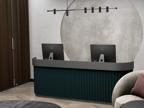 Modern Night Office Blender 3D 3D Model