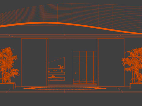 Modern Holiday Villa Blender 3D-Modell