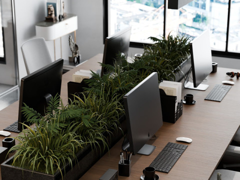 Modern Boss Office Blender Modelo 3D