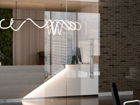 Modern Boss Office Blender Modelo 3D