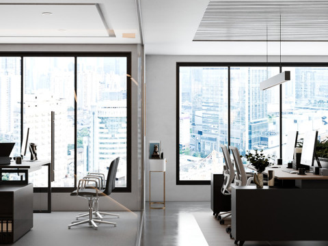 Modern Boss Office Blender Modelo 3D
